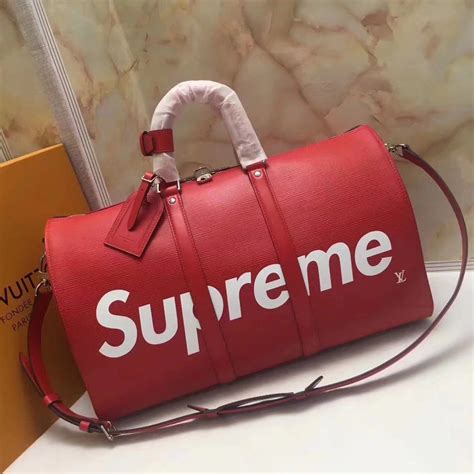 supreme lv duffle bag fake|lv travel duffle bag.